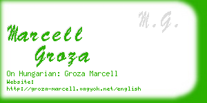 marcell groza business card